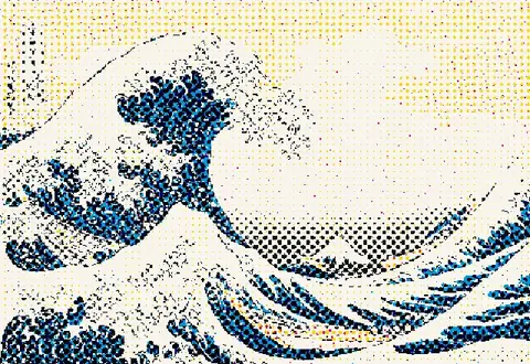CMYK halftone example